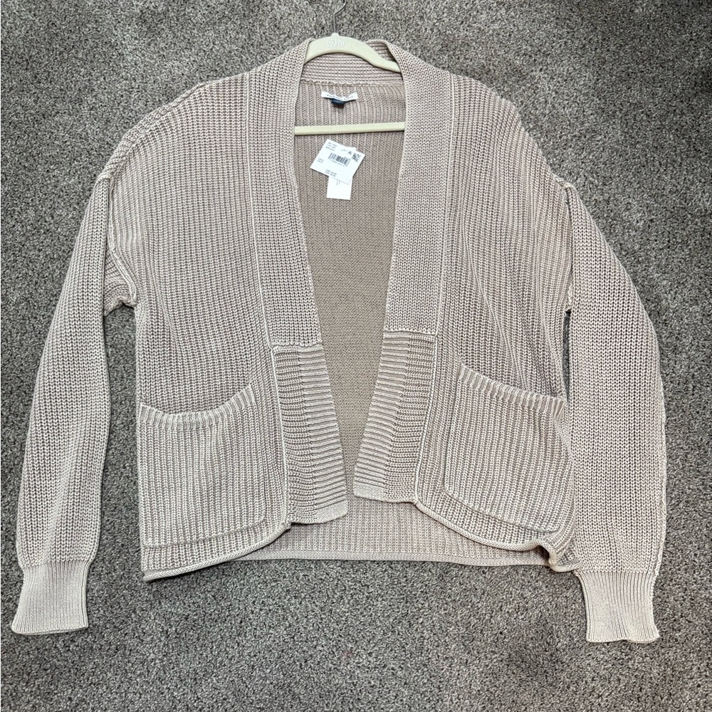 American Eagle Beige Knit Cardigan
